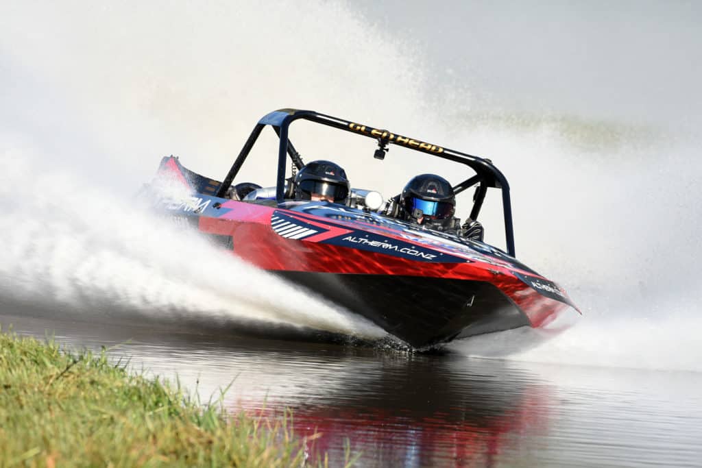 Peter Caughey of Sprintec the leading jet sprint boat manufacturer