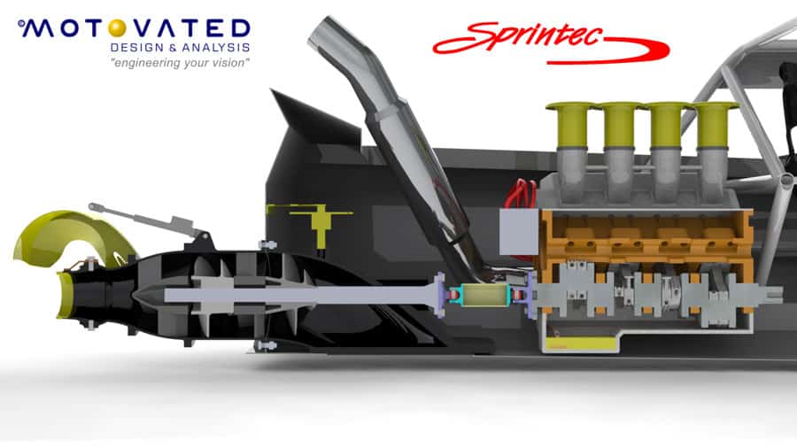 The craftmanship of the Sprintec jet unit is part of the reason why Sprintec is leading jet sprint boat designer